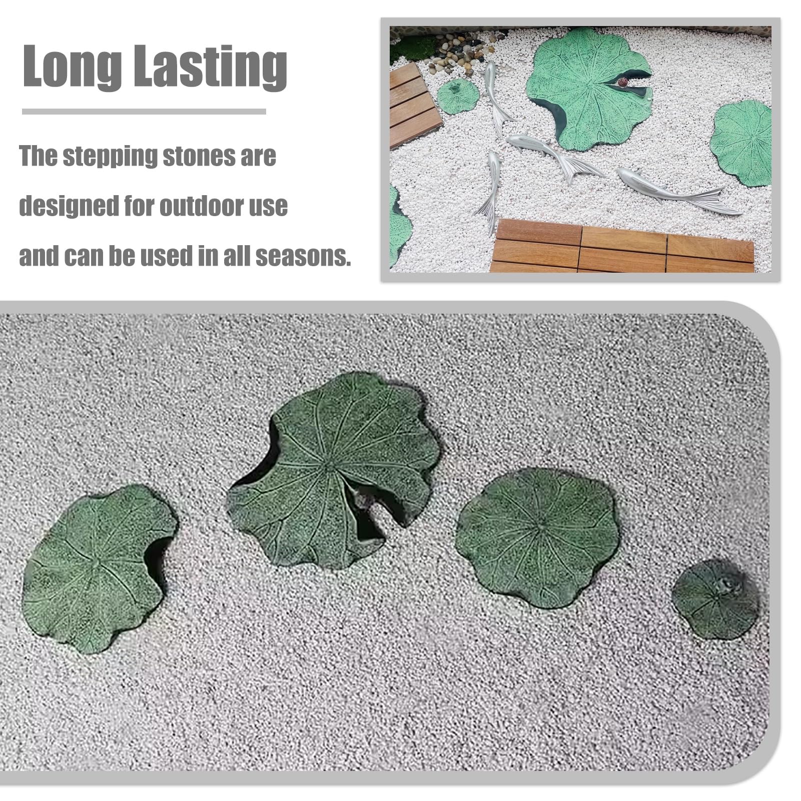 Amazon.co.jp: 装飾的な庭の石の飛び石、 ステッピングガーデン